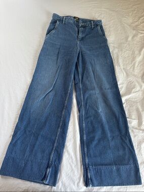 Lee Women's Wide-Leg Jeans in Denim Blue